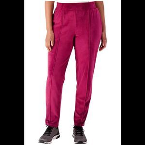 All Worthy Hunter McGrady Knit Cord Pants Beet Red - Petite